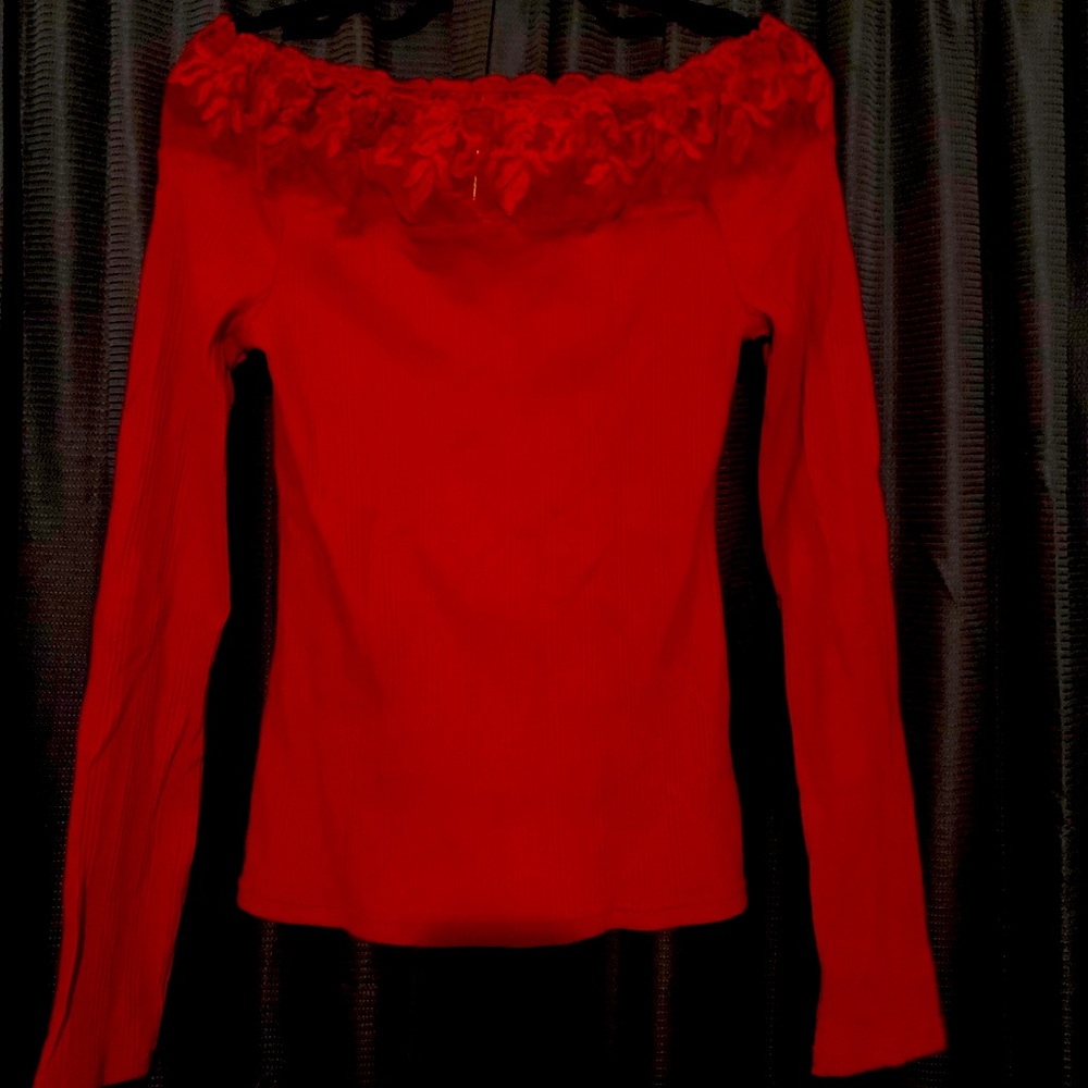 Red blouse